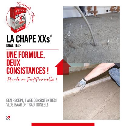 Edilteco lance LA CHAPE XXs® DUAL TECH : la chape légère à consistance variable